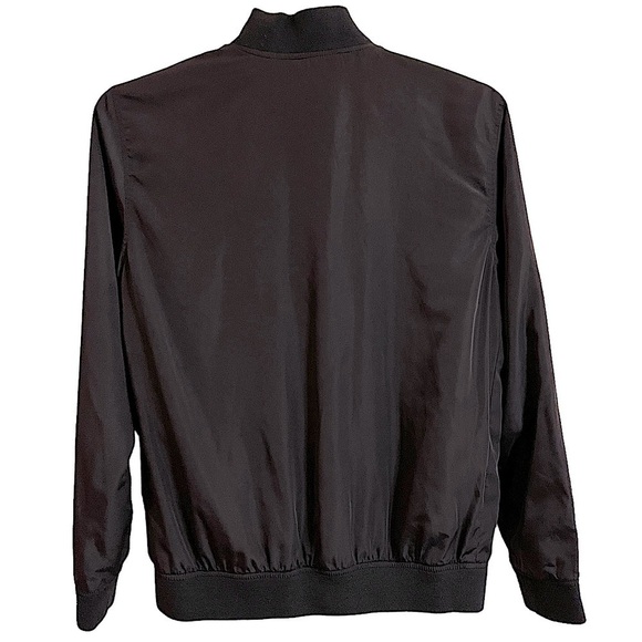 21 Men Los Angeles Men's Black Zip Front Bomber Jacket Size Small - Picture 2 of 10
